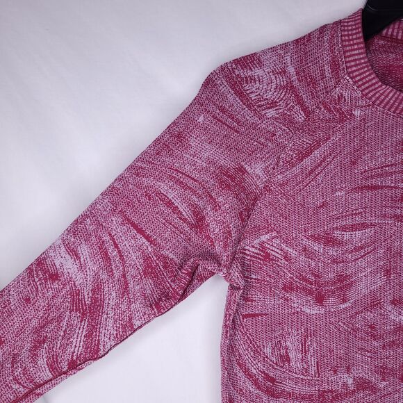 Lululemon Rest Less Pullover 6 Red Marble Swirl Stratum Overlay - Picture 3 of 10